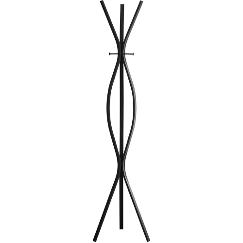 72" Coat Rack in Black Metal